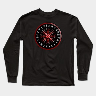 ÆGISHJÁLMUR 2. (Helm of Awe or Helm of Terror. To induce fear, protect the warrior, and prevail in battle) Long Sleeve T-Shirt